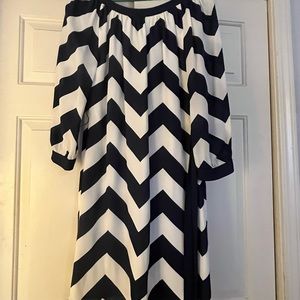 Vineyard Vines Belted Chevron Dress